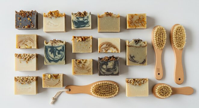 Discover artisanal handmade soaps and natural body brushes for a luxurious, spa-like bathing experience at home, crafted with botanical ingredients and care.