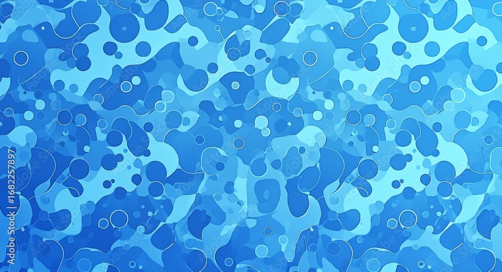 Fototapete azure abstraction: a mesmerizing display of water-inspired abstract art, with flowing forms and dyna