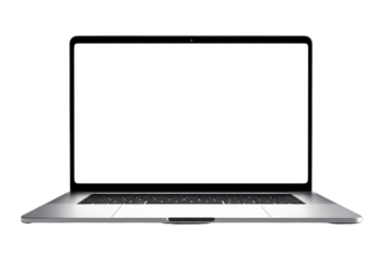 Modern laptop with blank screen (8)