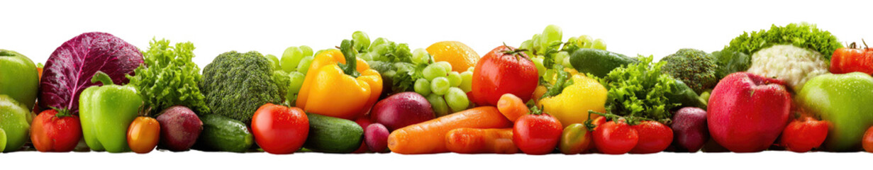 A colorful array of fresh produce