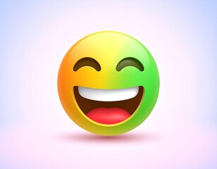 Emoji Smiling, 3D Render, Graphic Design
