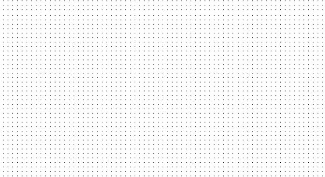 Tiny black dots forming seamless pattern on white background