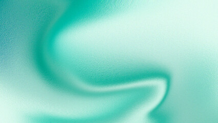 Abstract flowing turquoise and mint green gradient background with soft light and subtle texture