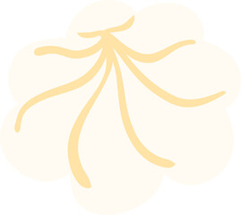 Whipped Cream Topping Vector Illustration for Christmas Desserts