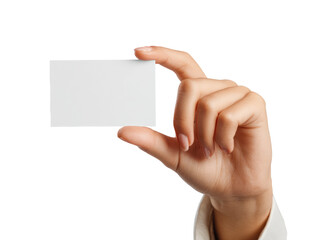 Obraz premium Hand holding blank business card (1)