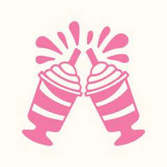 Milkshake Toast Vector Illustration Design