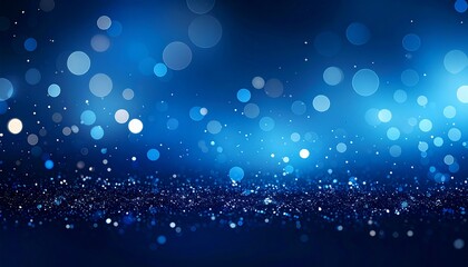 ブルーのボケた光の背景