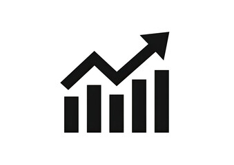 Dark graphic of a rising bar chart