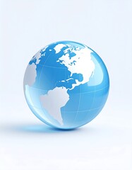 Fototapeta premium Globe Illustration on Light Background