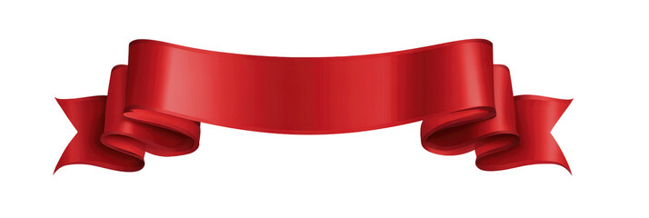 Red ribbon graphic design