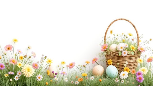 Blank Easter Card Template for Personalization