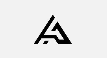 Modern Minimalist Letter A Logo Design.