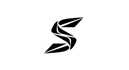 Abstract Geometric Letter S Logo Design.