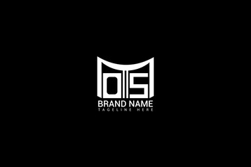 Modern OS Letter Logo Design Minimalist Monogram Branding Template