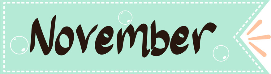 November Handwritten Lettering