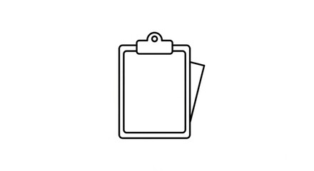 Download clipboard icon vector image for notes taking and task management printable design for business use