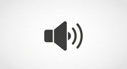 Sound volume icon audio speaker multimedia voice control sound system sound waves symbol graphic design