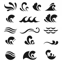 Waves icon set.eps