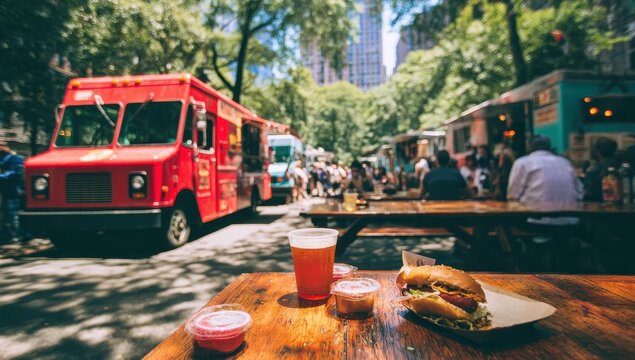 Urban food truck fare