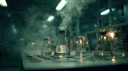 Laboratory Experimentation With Glass Beakers and Steam in a Scientific Facility