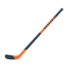 hockey stick isolated in White Background, hockey stick vector, Flat lay vector illustration