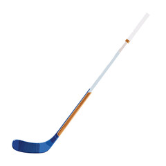 hockey stick isolated in White Background, hockey stick vector, Flat lay vector illustration