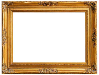 Empty gold picture frame (4)