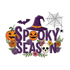 Aesthetic Halloween Boo Graphic Spooky Trick or Treat Halloween Party