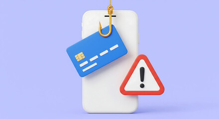 Online Fraud Prevention Awareness with Credit Card Phishing Scam Alert on Mobile Phone