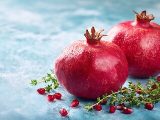 Fresh Pomegranates with Thyme