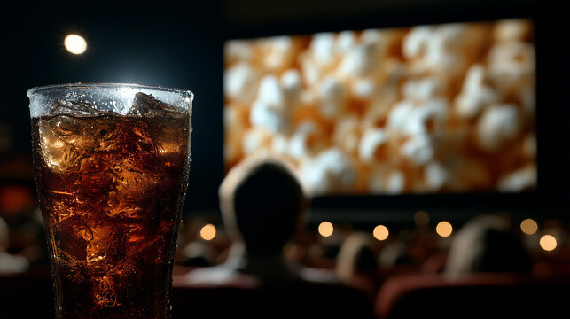 The subliminal effect, with an imperceptible image of popcorn flashed on a movie screen to influence a viewer.