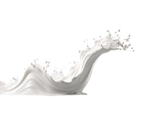 Abstract milk splash,  white liquid in motion