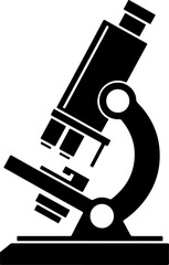 microscope silhouette vector illustration
