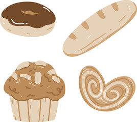 Bakery collection illustration