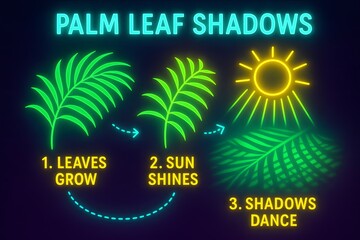 Abstract Neon Shadows Dance Performance with Dynamic Light for Background