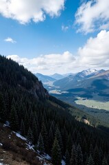 Obraz premium mountain landscape with clouds