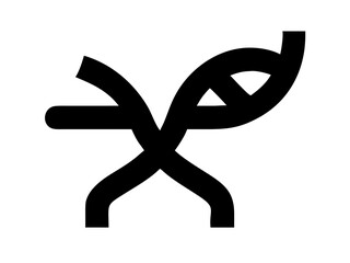 Abstract black line art featuring intertwined and crossing shapes on a white background space design