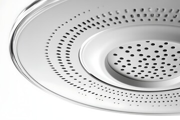 Circular ceiling speaker with perforated surface