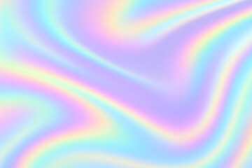 Abstract pastel holographic gradient with soft light effects and shimmering textures