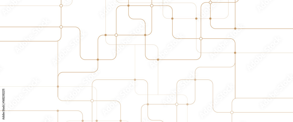 Aufkleber vector abstract futuristic technology with geometric with crossed lines and dots.