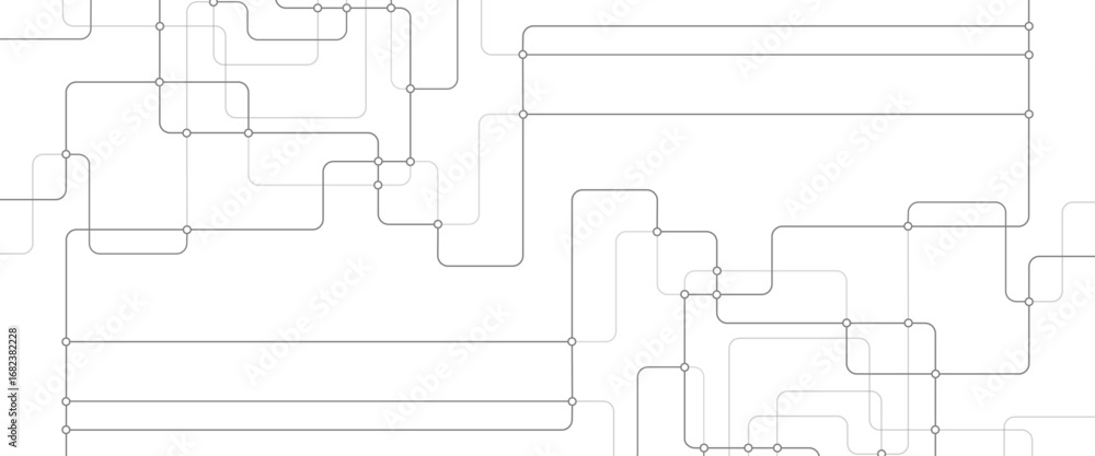 Poster vector abstract digital technology with crossed lines and dots.