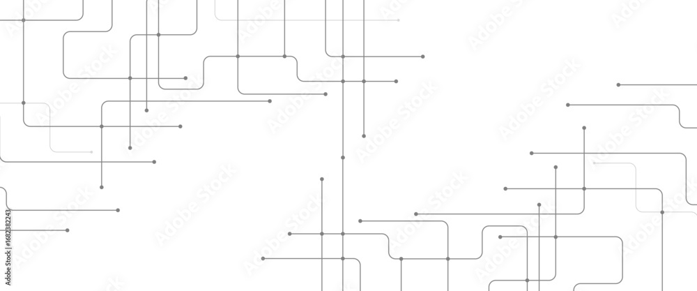 Poster vector abstract digital technology with geometric with crossed lines and dots.