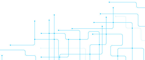 Vector abstract futuristic technology with geometric with crossed lines and dots.