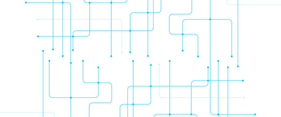 Vector abstract futuristic technology with geometric with crossed lines and dots.