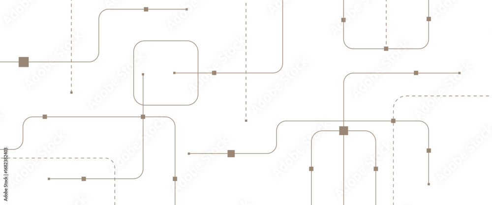 Poster vector abstract digital technology with geometric with crossed lines and dots.