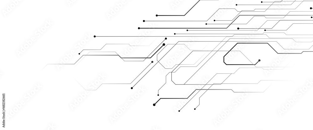 Poster vector abstract technology background circuit board for web banner background