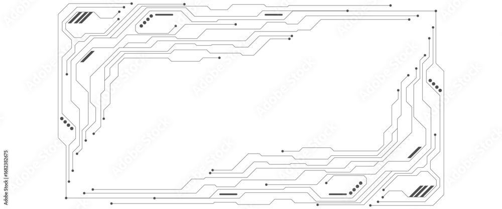Poster vector abstract technology background circuit board for web banner background