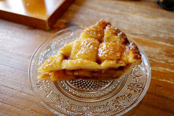 korea cafe apple pie dessert sweets plate