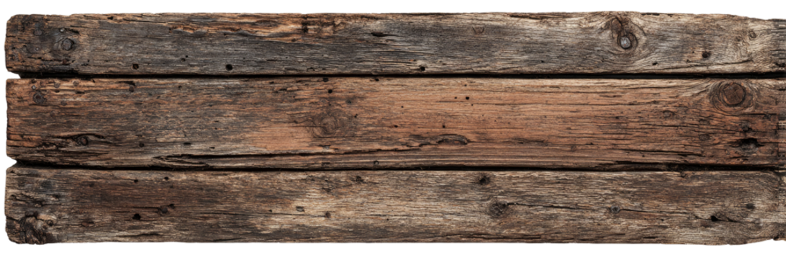 Weathered wooden planks in horizontal layers