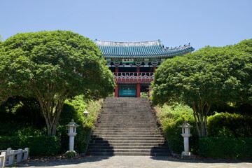 Stairs to Cheonjeru Pavilion